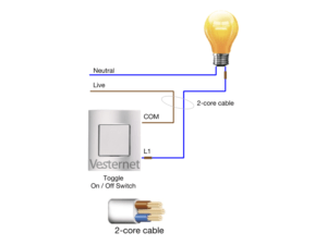 Electrical handyman Standard light fitting wiring to switch 